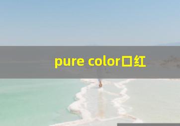 pure color口红